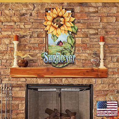 Sunflower Farms Halloween Door Decor by J. Mills-Price - Thanksgiving Halloween Decor