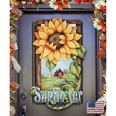 Sunflower Farms Halloween Door Decor by J. Mills-Price - Thanksgiving Halloween Decor