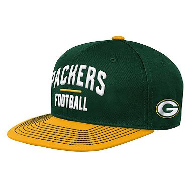 Youth Green Green Bay Packers Lock Up Snapback Hat