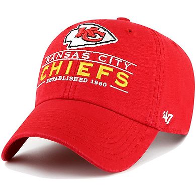 Men's '47 Red Kansas City Chiefs Vernon Clean Up Adjustable Hat