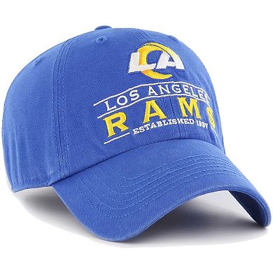 Men's '47 Royal Los Angeles Rams Vernon Clean Up Adjustable Hat