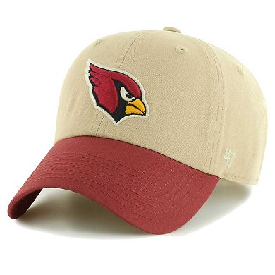 Men's '47 Khaki/Cardinal Arizona Cardinals  Ashford Clean Up Adjustable Hat