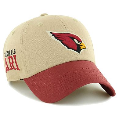 Men's '47 Khaki/Cardinal Arizona Cardinals  Ashford Clean Up Adjustable Hat