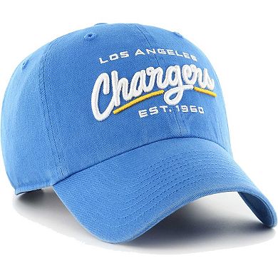 Women's '47 Powder Blue Los Angeles Chargers Sidney Clean Up Adjustable Hat