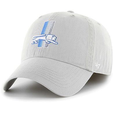 Men's '47 Gray Detroit Lions Gridiron Classics Franchise Legacy Fitted Hat