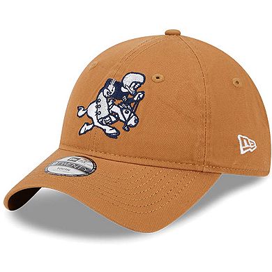 Youth New Era  Brown Dallas Cowboys Throwback Main Core Classic 2.0 9TWENTY Adjustable Hat