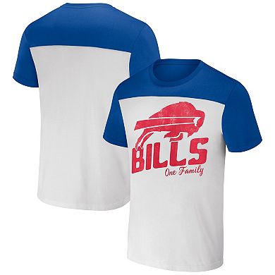 Men's NFL x Darius Rucker Collection by Fanatics Cream Buffalo Bills Colorblocked T-Shirt