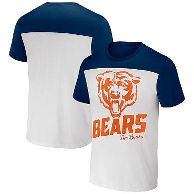 Men's NFL x Darius Rucker Collection by Fanatics Cream Chicago Bears Colorblocked T-Shirt