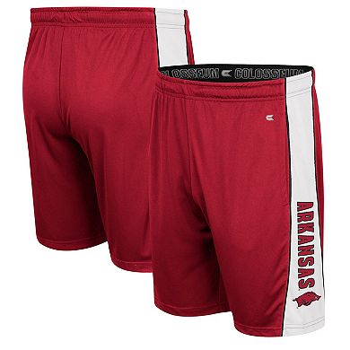 Men's Colosseum Cardinal Arkansas Razorbacks Panel Shorts