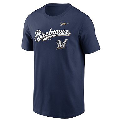 Men's Nike Navy Milwaukee Brewers Bierbrauer Hometown T-Shirt