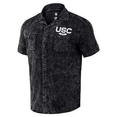 Men's Darius Rucker Collection by Fanatics  Black South Carolina Gamecocks Team Color Button-Up Shirt