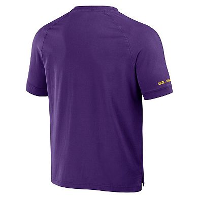 Men's NFL x Darius Rucker Collection by Fanatics Purple Minnesota Vikings Washed Raglan Henley T-Shirt