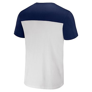 Men's NFL x Darius Rucker Collection by Fanatics Cream New England Patriots Colorblocked T-Shirt