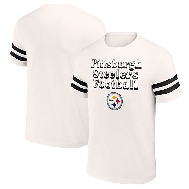 Men's NFL x Darius Rucker Collection by Fanatics Cream Pittsburgh Steelers Vintage T-Shirt