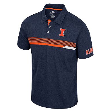 Men's Colosseum  Navy Illinois Fighting Illini No Problemo Polo