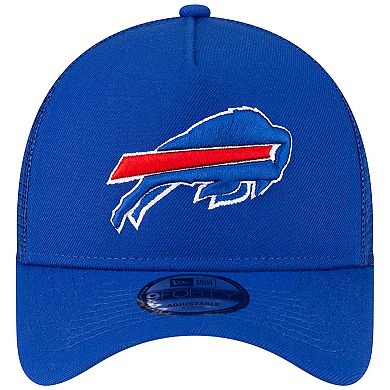 Men's New Era Royal Buffalo Bills  A-Frame Trucker 9FORTY Adjustable Hat