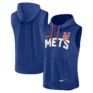 Men's Nike Royal New York Mets Athletic Sleeveless Hooded T-Shirt