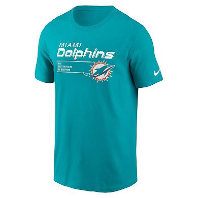 Men's Nike Aqua Miami Dolphins Division Essential T-Shirt