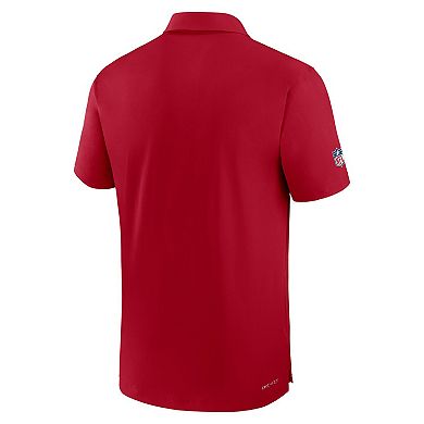Men's Nike Red Tampa Bay Buccaneers Sideline Coaches Performance Polo