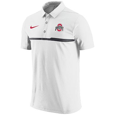 Men's Nike White Ohio State Buckeyes 2023 Coaches Performance Polo