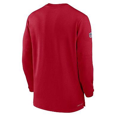 Men's Nike  Red Tampa Bay Buccaneers 2023 Sideline Performance Long Sleeve Quarter-Zip Top