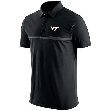 Men's Nike Black Virginia Tech Hokies 2023 Coaches Performance Polo
