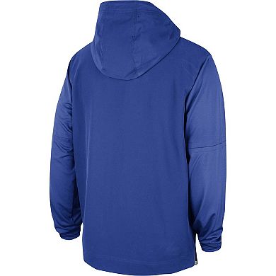 Men's Nike Royal Kentucky Wildcats 2023 Sideline Player Quarter-Zip Hoodie Jacket