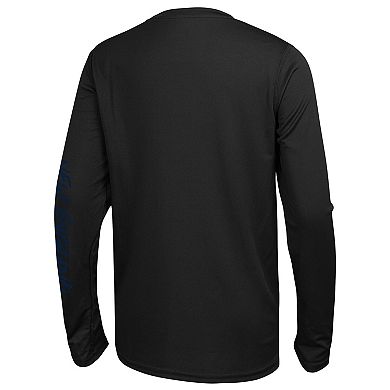Men's Black New England Patriots Agility Long Sleeve T-Shirt