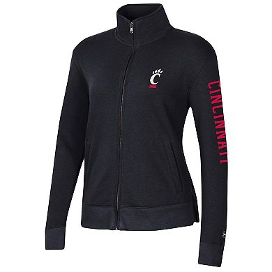 Women's Under Armour Black Cincinnati Bearcats All Day Fleece Full-Zip Jacket