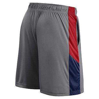 Men's Profile Gray/Red Washington Nationals Team Shorts
