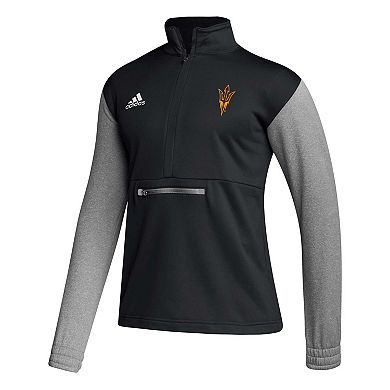Men's adidas Black Arizona State Sun Devils Team Issue AEROREADY Quarter-Zip Jacket