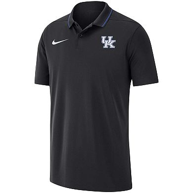 Men's Nike Black Kentucky Wildcats 2023 Coaches Performance Polo