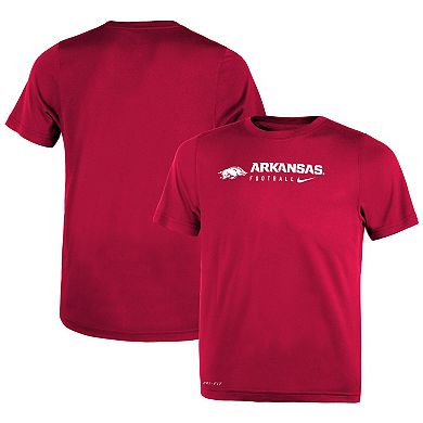 Preschool Nike Cardinal Arkansas Razorbacks 2023 Sideline Legend Performance T-Shirt