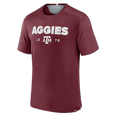 Men's Fanatics Branded  Maroon Texas A&M Aggies Defender Rush T-Shirt