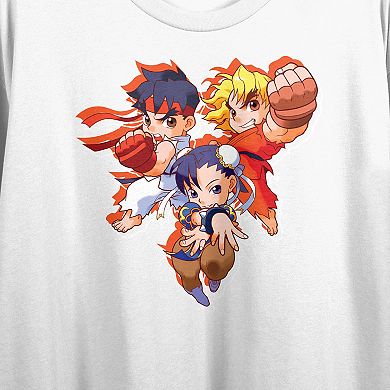 Juniors' Street Fighter Chibi Graphic Tee