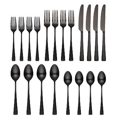 Cambridge Cerys Black Satin 20-pc. Flatware Set