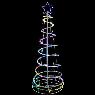 4' LED Color Changing Multiple Function Outdoor Spiral Christmas Tree