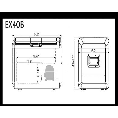 Explorer Bear EX40B 42QT/40L 12/24V Portable Electric Cooler