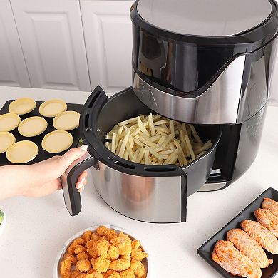 Uber Appliance Air fryer XL Premium - 5QT Stainless Steel Digital Controls