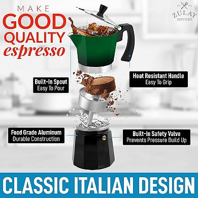 Zulay Kitchen Classic Italian Style Moka Pot