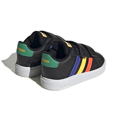 adidas Grand Court Lifestyle Baby/Toddler Hook-and-Loop Shoes