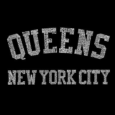 Queens NY Neighborhoods - Men's Word Art T-shirt