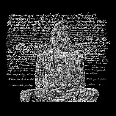 Zen Buddha - Women's Word Art V-Neck T-Shirt
