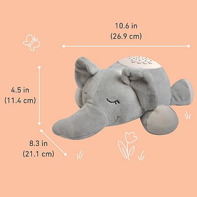 Pure Enrichment PureBaby™ Sound Sleepers Portable Sound Plush Elephant Sleep Aid Machine & Star Projector