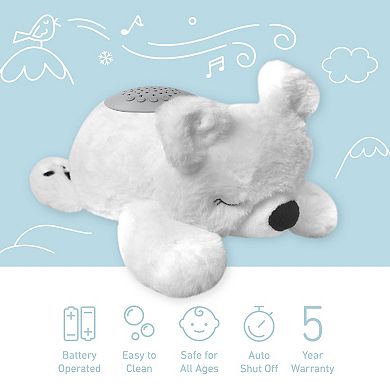 Pure Enrichment PureBaby™ Sound Sleepers Portable Sound Plush Polar Bear Sleep Aid Machine & Star Projector