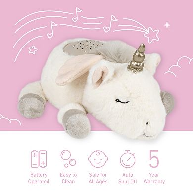 Pure Enrichment PureBaby™ Sound Sleepers Portable Sound Plush Unicorn Sleep Aid Machine & Star Projector