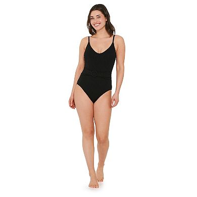 Women's Freshwater Belt Front Cami One Piece Swimsuit