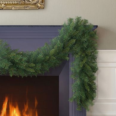 Puleo International Inc. 9-ft. Artificial Round Valley Pine Garland