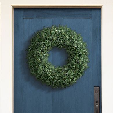 Puleo International Inc. Artificial Round Valley Pine Wreath