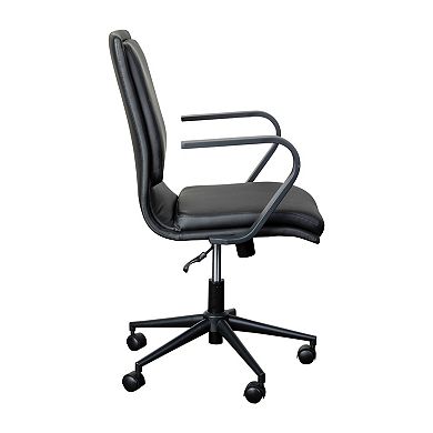 Flash Furniture James Mid-Back Designer Executive LeatherSoft Office Chair